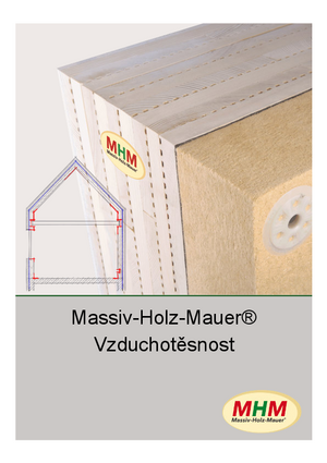 Massiv-Holz-Mauer® Vzduchotěsnost